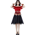 Zombie Vampire Lady Halloween Costume Adult Vampire Outfit Evil Devil Costume