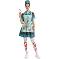 Halloween Bloody Horror Zombie Nurse Cosplay Costume Scary Blood-Stained Stage Fancy Dress