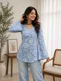 Stylish Women’s Printed Rayon Straight Kurti | Full Sleeve Ethnic Kurta for Office, Casual & Daily Wear