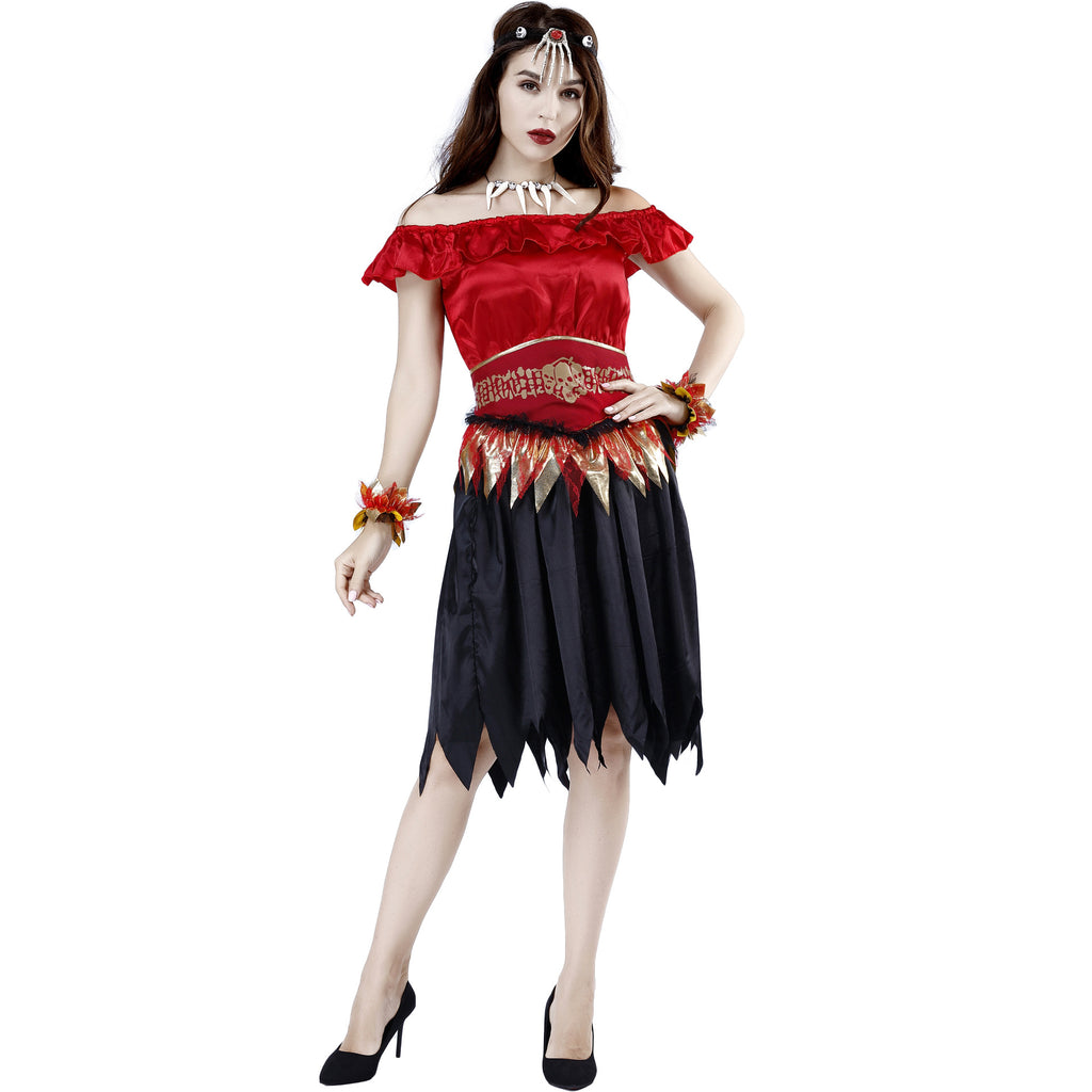 Zombie Vampire Lady Halloween Costume Adult Vampire Outfit Evil Devil Costume