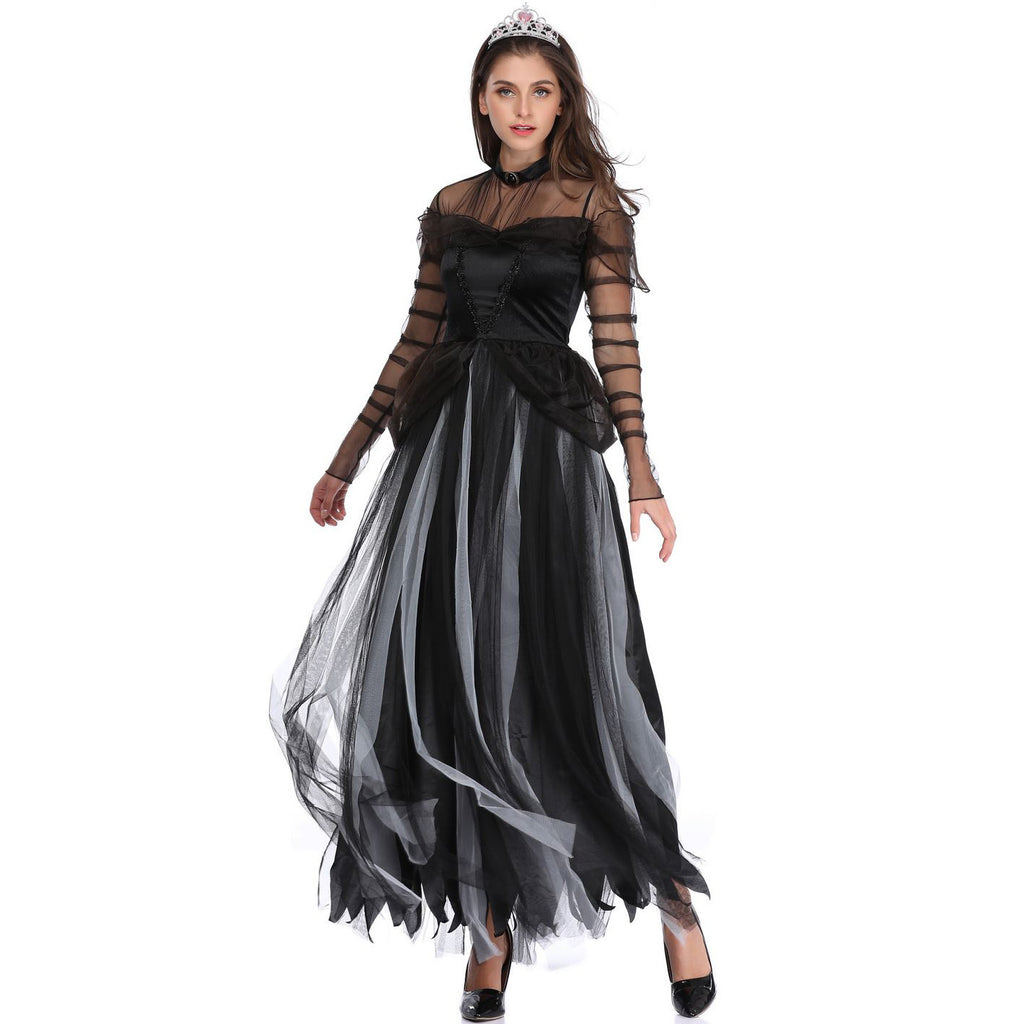 Zombie Ghost Bride Halloween Costume COS Hell Princess Dress Stage Performance Dress