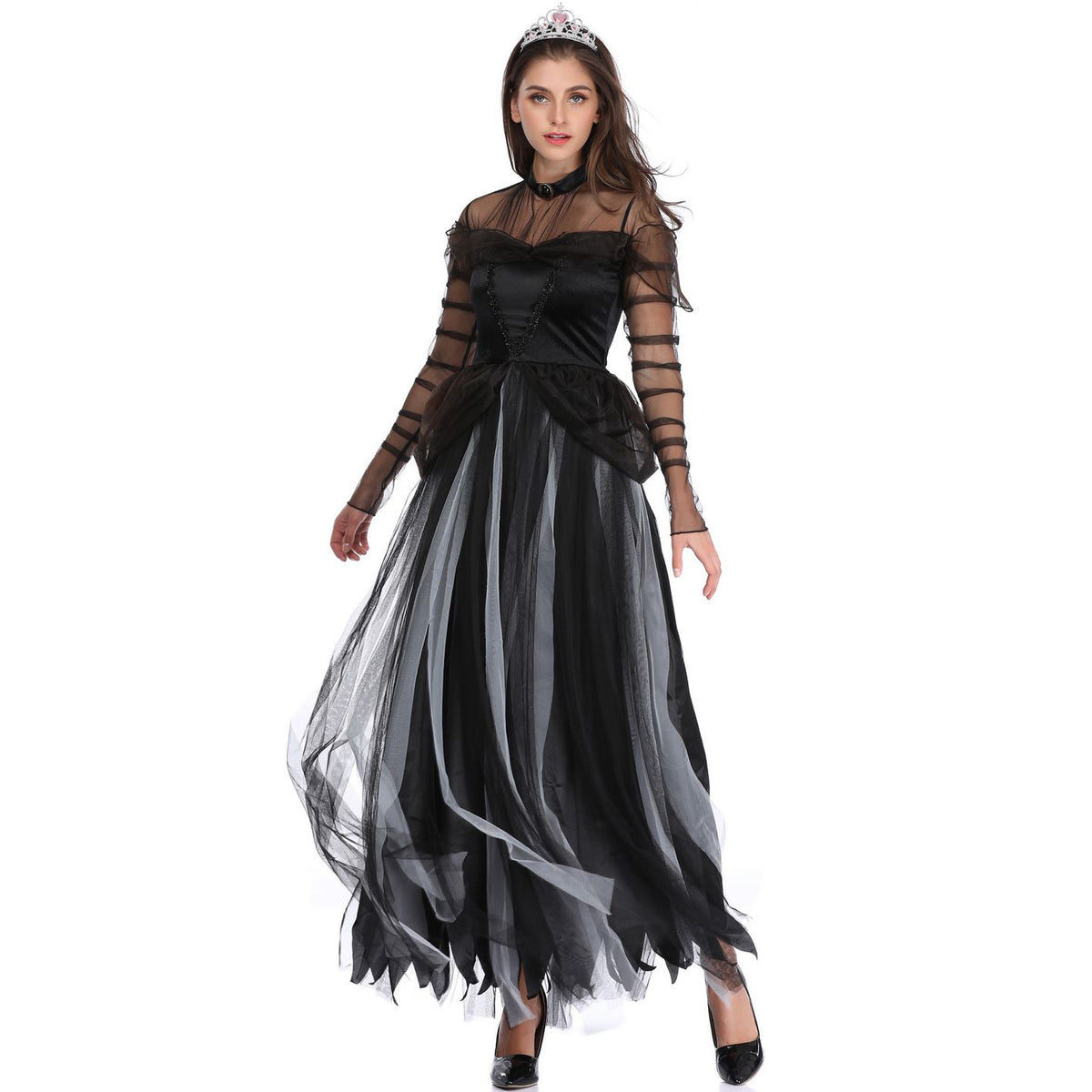 Zombie Ghost Bride Halloween Costume COS Hell Princess Dress Stage Performance Dress