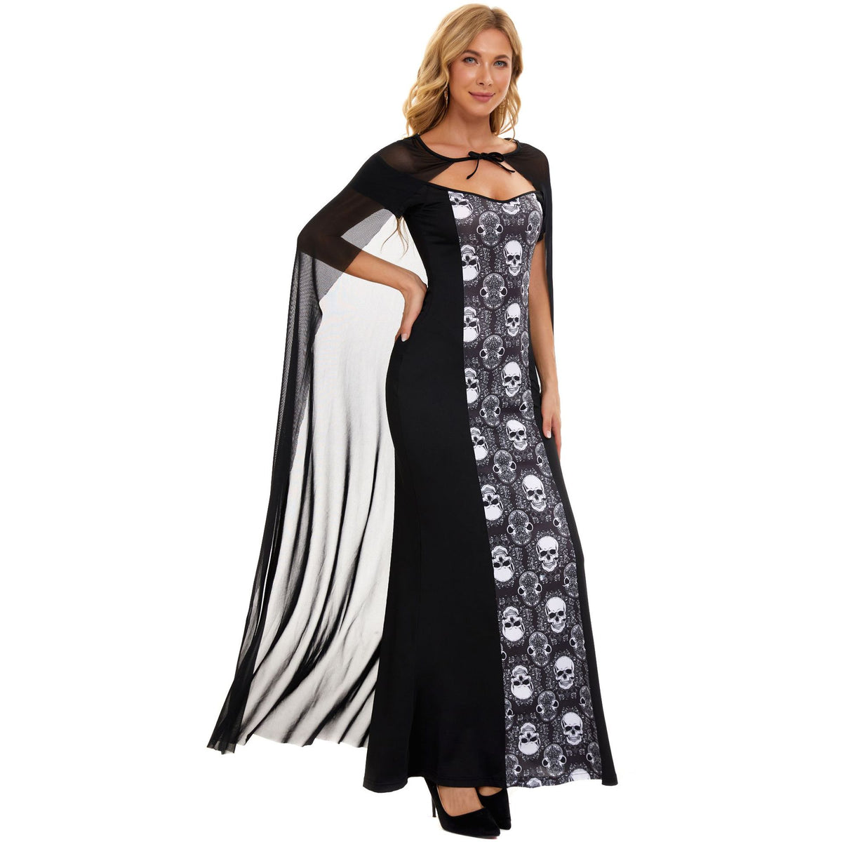 Halloween Costume Skeleton Witch Ghost Bride Role Play Cosplay Outfit Vampire Witch