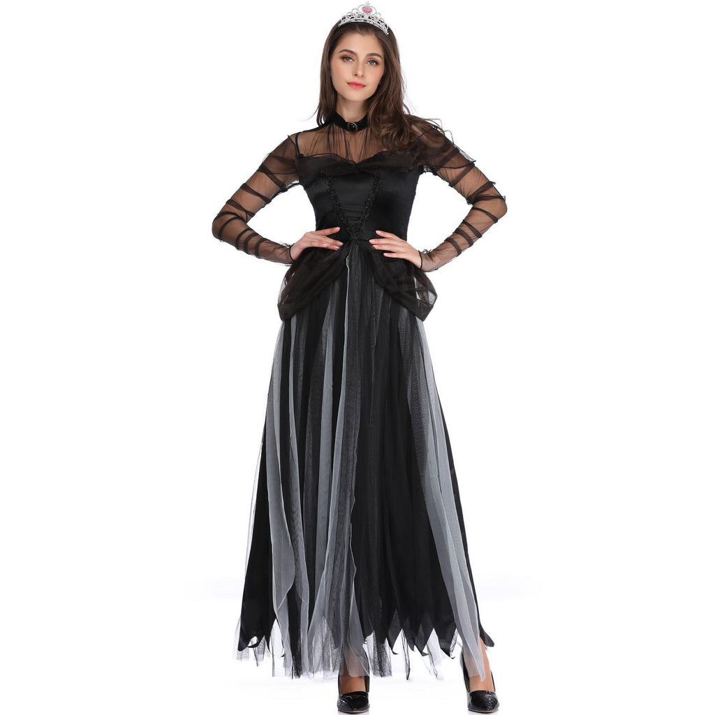 Zombie Ghost Bride Halloween Costume COS Hell Princess Dress Stage Performance Dress
