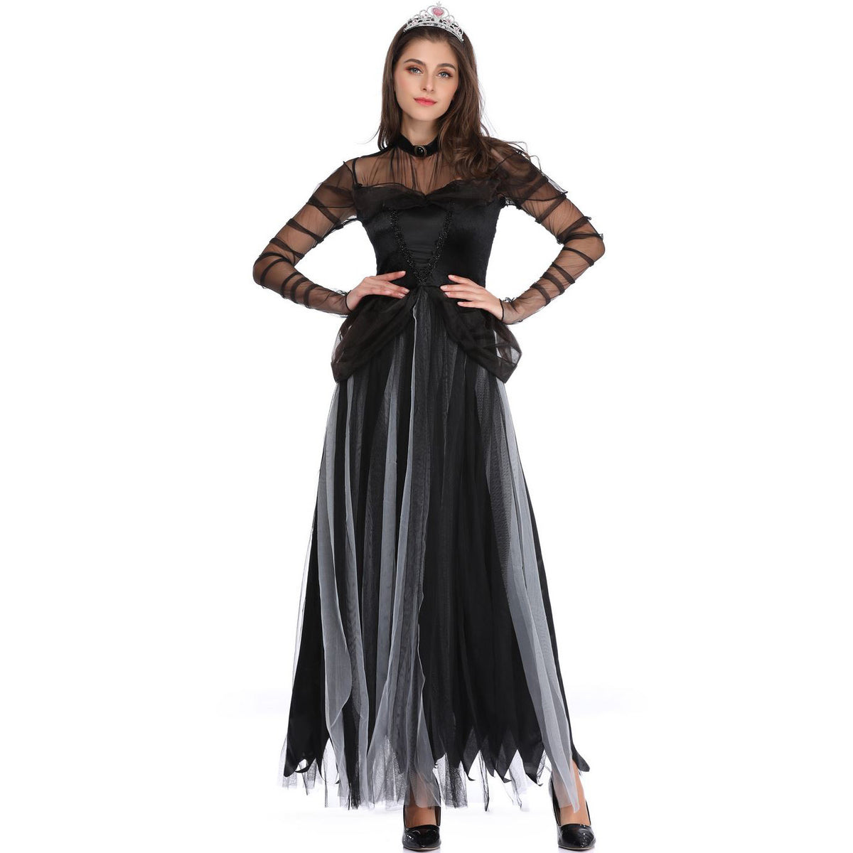 Zombie Ghost Bride Halloween Costume COS Hell Princess Dress Stage Performance Dress