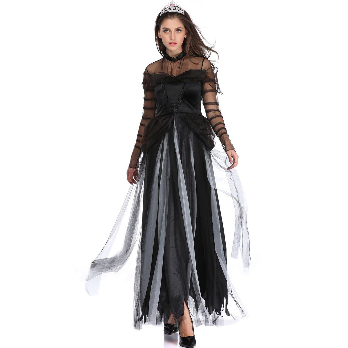 Zombie Ghost Bride Halloween Costume COS Hell Princess Dress Stage Performance Dress