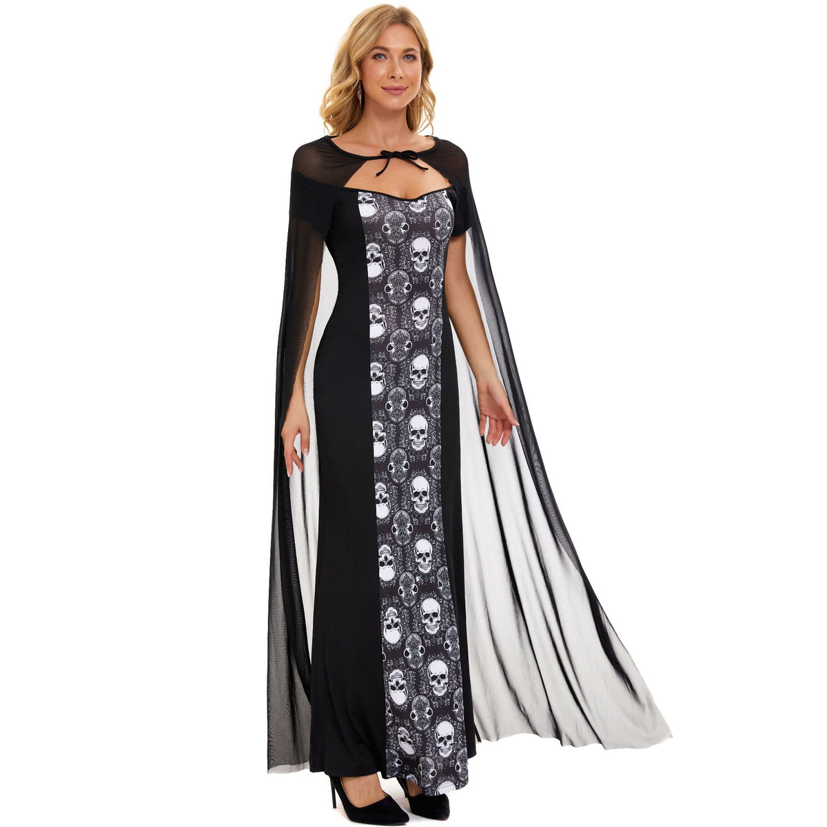 Halloween Costume Skeleton Witch Ghost Bride Role Play Cosplay Outfit Vampire Witch