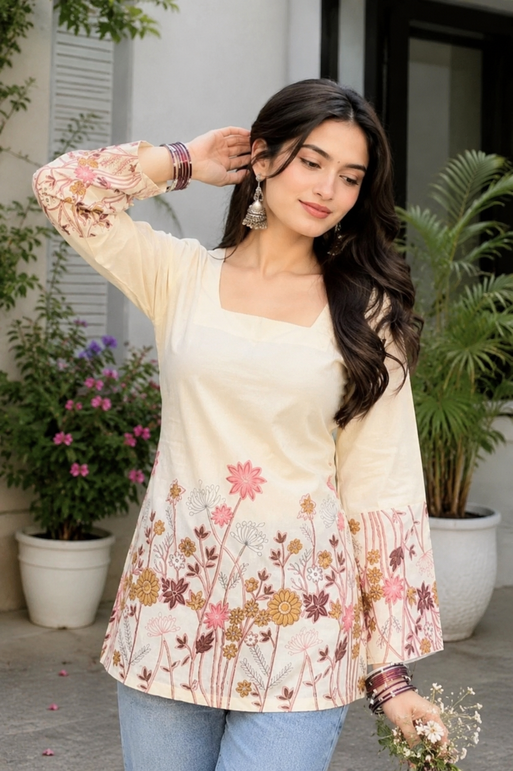 Short kurti for daily/ festival for girls/women